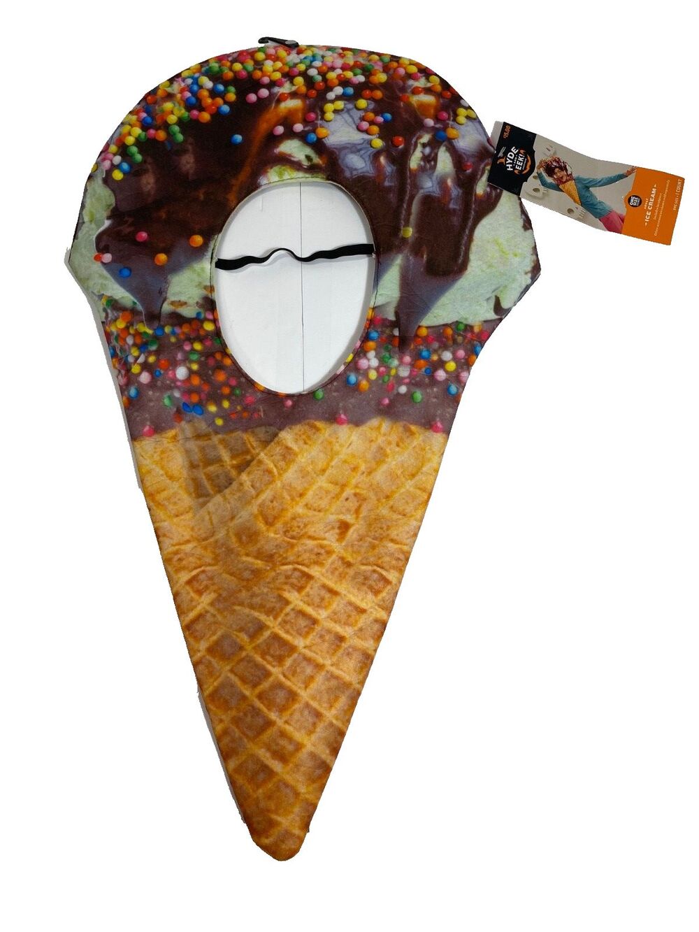Ice Cream Cone Headpiece Funny Novelty Halloween Party Costume/Mask Cosplay NEW